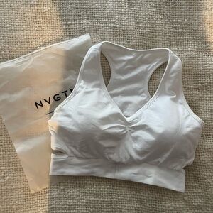 NVGTN white rise seamless bra